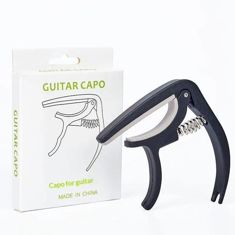 Guitar Capo Compact Size Portable Plastic Tuning Clamp for 6 String Guitar Ukulele Travel Carry Music Lover Gift