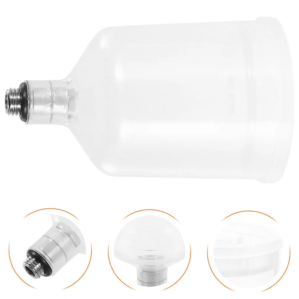 

2pcs Plastic Spray Paint Cup Pot Airbrush Accessories Clear Detachable Replaceable Precision Lightweight Portable Even Coverage