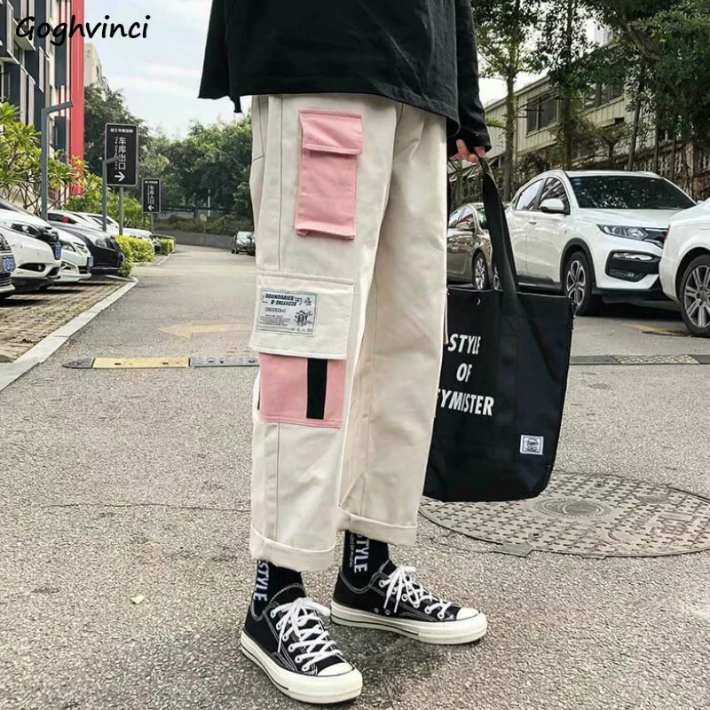 Cargo Pants Women Pocket 3XL Printed Chic Harajuku Trousers Korean Style Streetwear BF Unisex Couples All-match Patchwork New