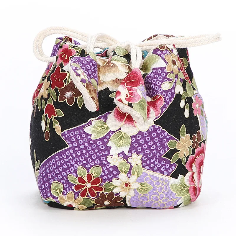 Teaware Storage Bag Portable Outdoor Multi-usage Trave Tea Cups Master Teacup Drawstring Cotton Cloth Pouch Gift Decor Bag 2025