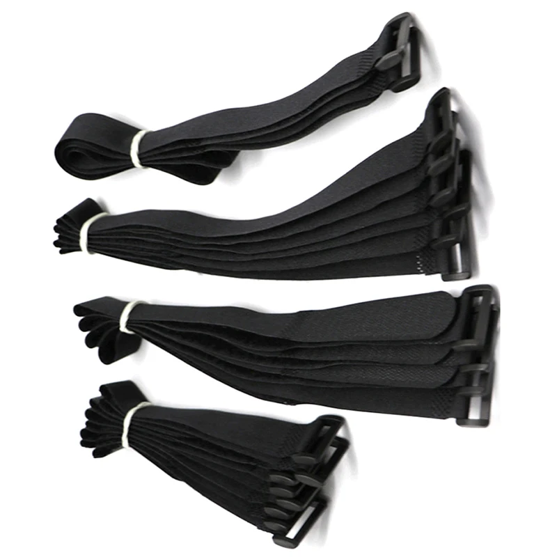 10Pcs 2*20cm Reusable Fastening Bike Tie With Loop Durable Multil Purpose Self-adhesive High Quality Strap Cable Ties Adjustable