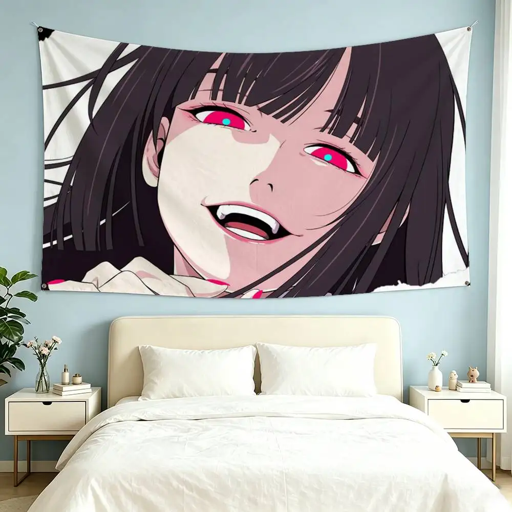 Anime k-Kakegurui Y-Yumeko Jabami  Flags Wall Hanging Tapestry Outdoor Garage Room Decorative flag Background Blanket