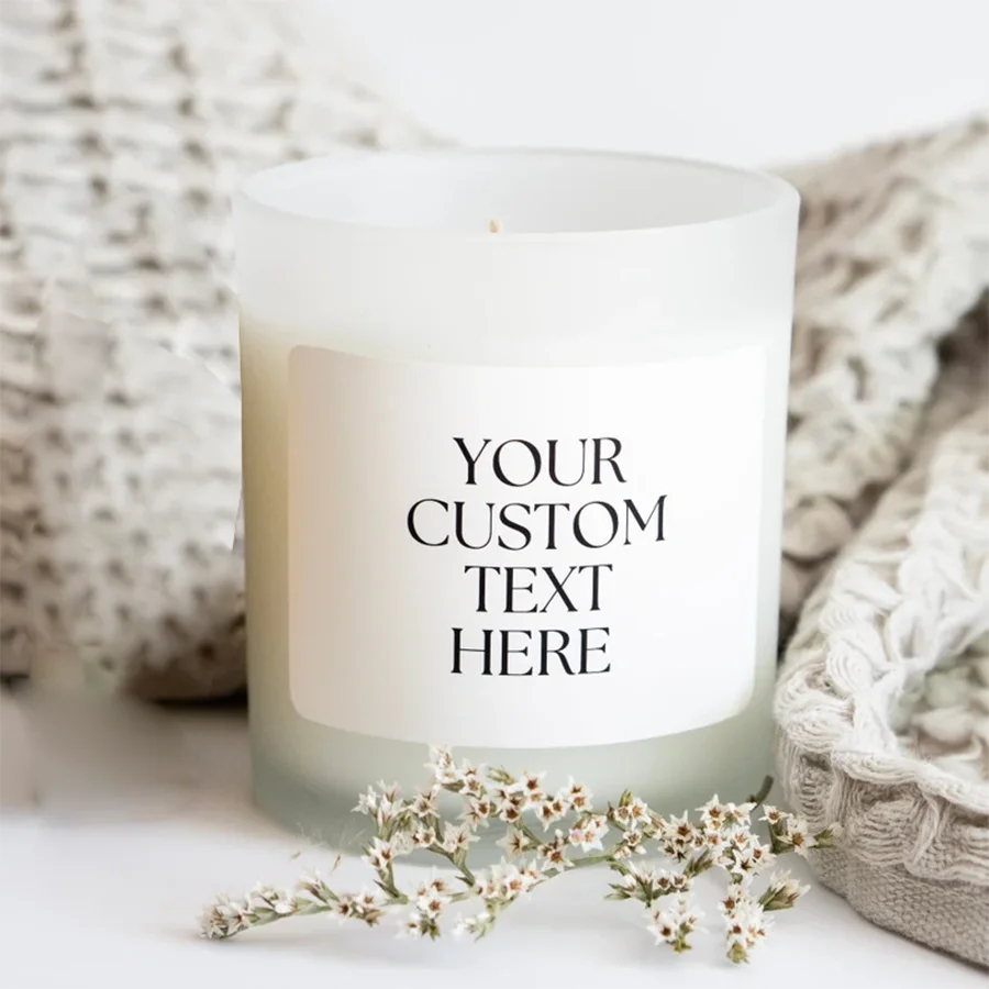 7OZ Customized frosted cup candles, customized logos, personalized candles, ladies' gifts, close friends' gifts, fun candles
