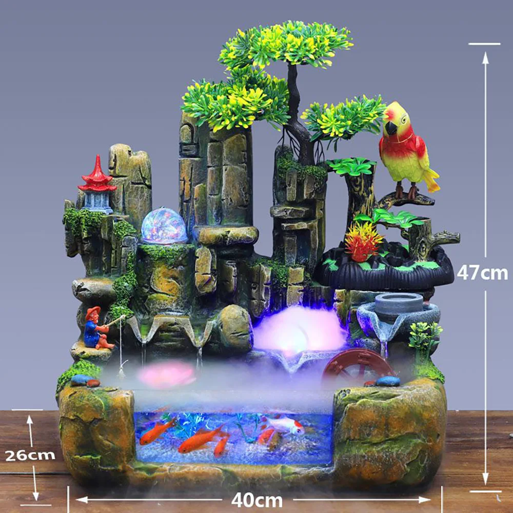 

Imitation mountain view fish tank