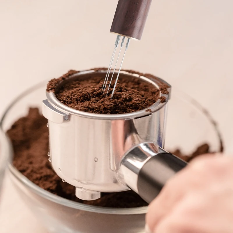 Agitador De Café Espresso Tampers De Mão Distribuidor Tipo Agitação De Café Com Escova De Limpeza