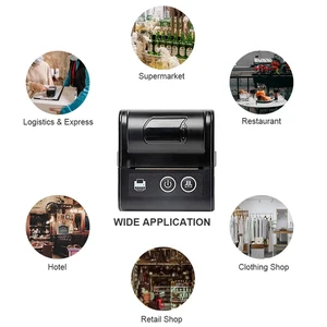 58MM Saku Mini Printer Tanda Terima Termal Tagihan Tiket Portabel Seluler Printer POS Termal USB Bluetooth Nirkabel PC Android IOS 10 printer pc penjualan terbaik - №