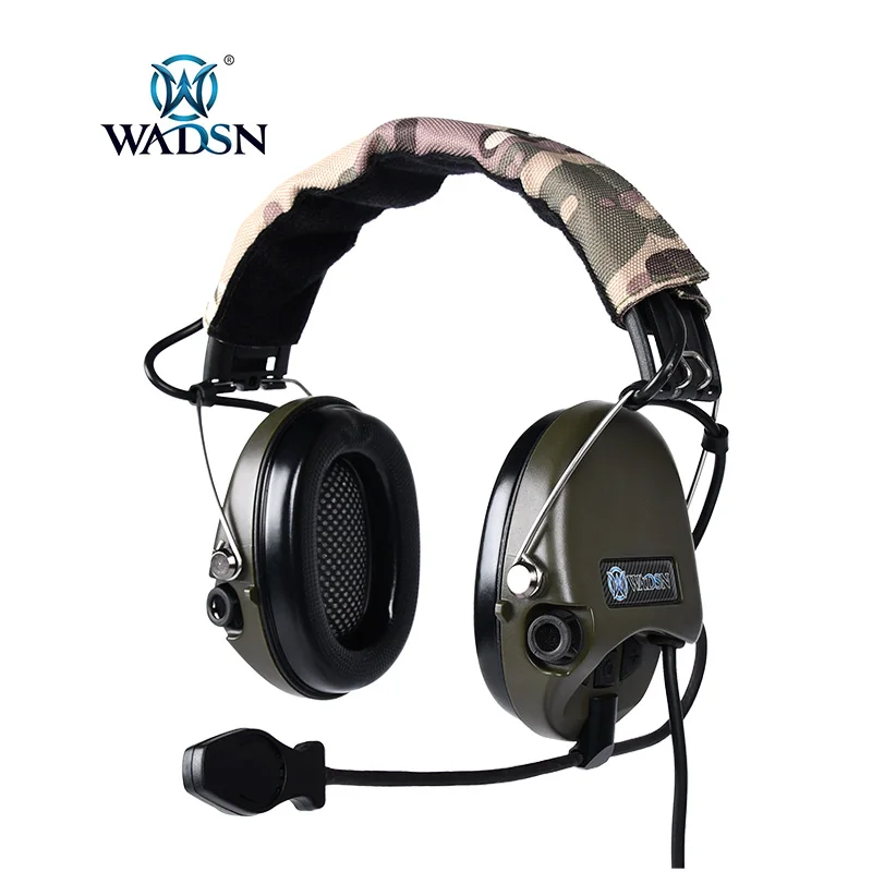 WADSN MSA Outdoor Hunting Headset Sordin Tactical Headsets with U94 Civilian PTT Noise Canceling Communication Headphones