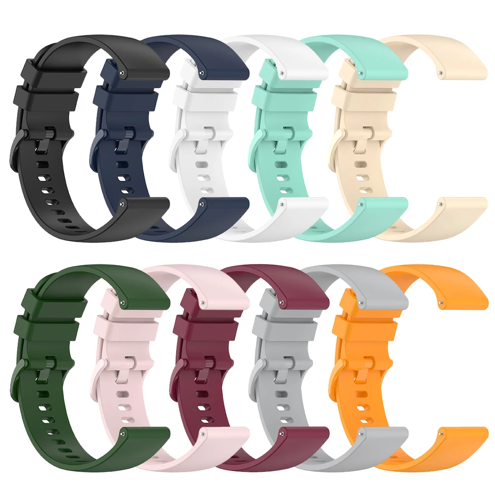Silicone 20mm 22mm Watch Strap For Garmin Venu 3 Band Forerunner 570 265 255 Music Vivoactive 6 5 For Garmin Venu Sq 2 Bracelet
