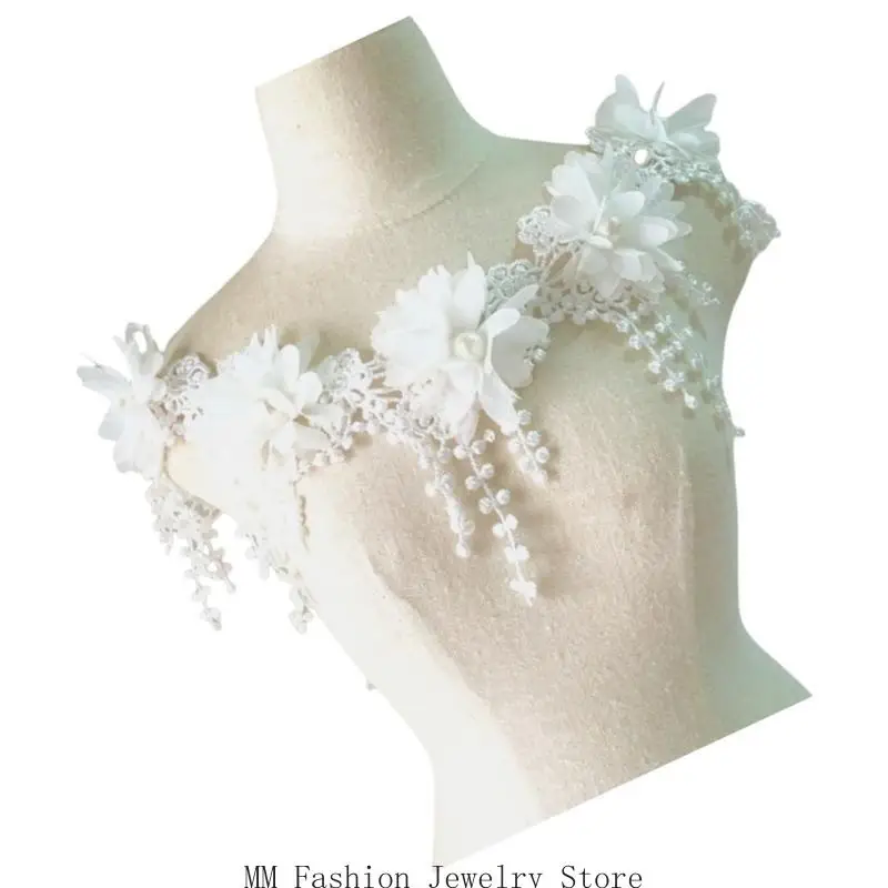 

D0UB Элегантное вечернее платье с аппликацией, украшение для свадебного платья, праздничная одежда, аксессуар для креативного и