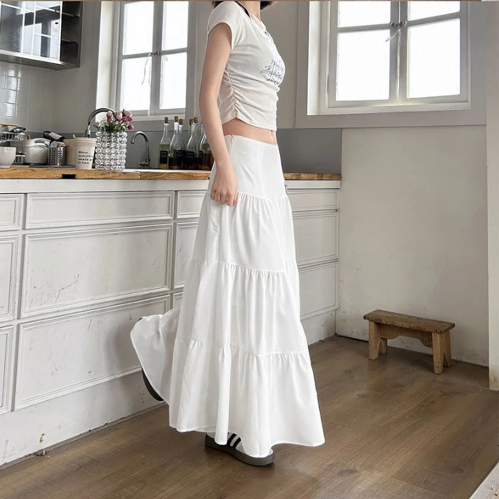 

Новый стиль, белая юбка, модные накидки, белая юбка, повседневный стиль, всесезонная одежда, новый стиль, юбка из полиэстера