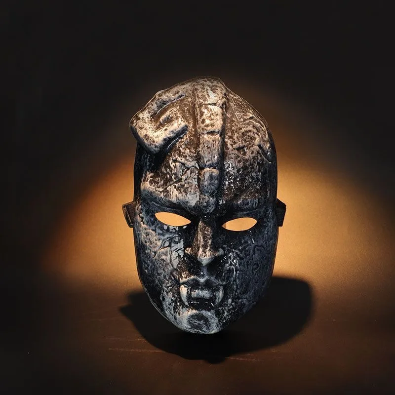 

Jojo's Bizarre Adventure Stone Statue Ghost Face Man and Woman Full Face Halloween Resin Mask Figurine Gift Mother Kids Toys