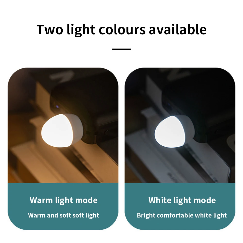 1/2PCS Plug Lamp LED Night Light Eye Protection Reading Light Energy-saving Power Bank Charging Book Lights Small Reading Lamps