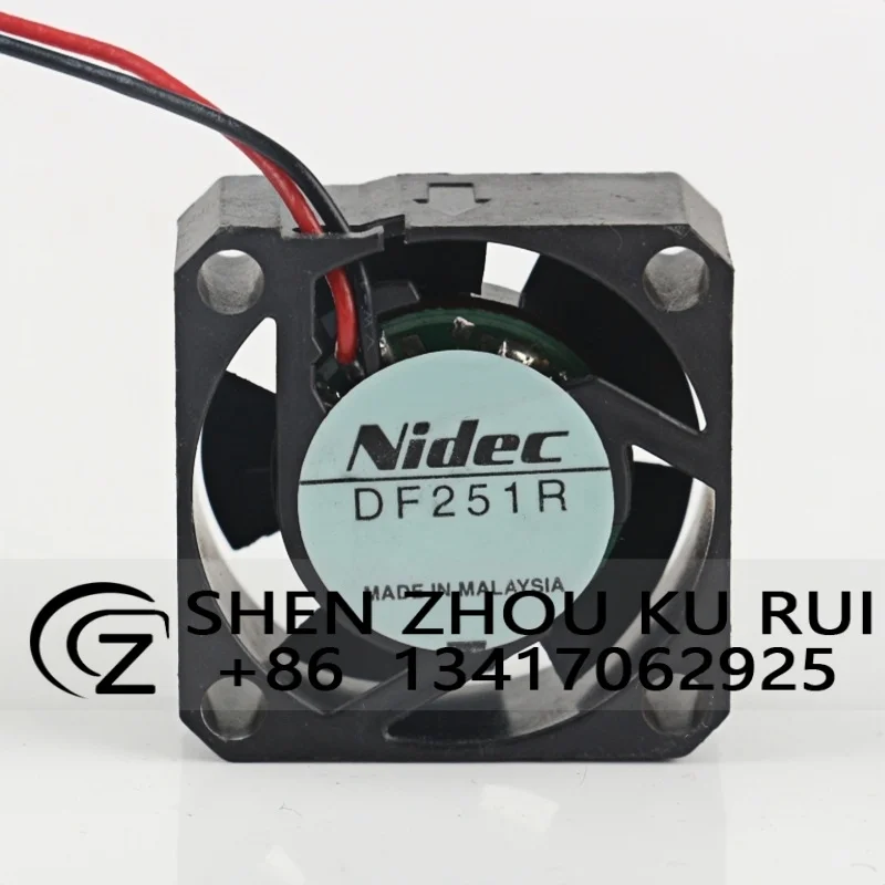 Original NIDEC DF251R DC12V 2510 2.5CM micro DC silent cooling fan  25*25*10MM