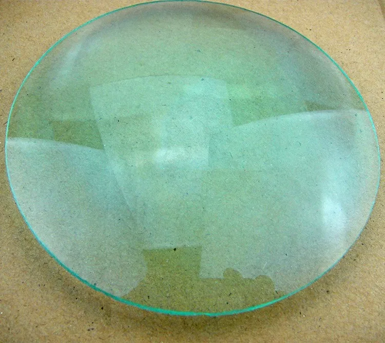 1PCS Desktop Magnifier Lens Diameter 127MM White/Green   Glass Lens Optical 10X /20X  Magnifier Spherical Lens