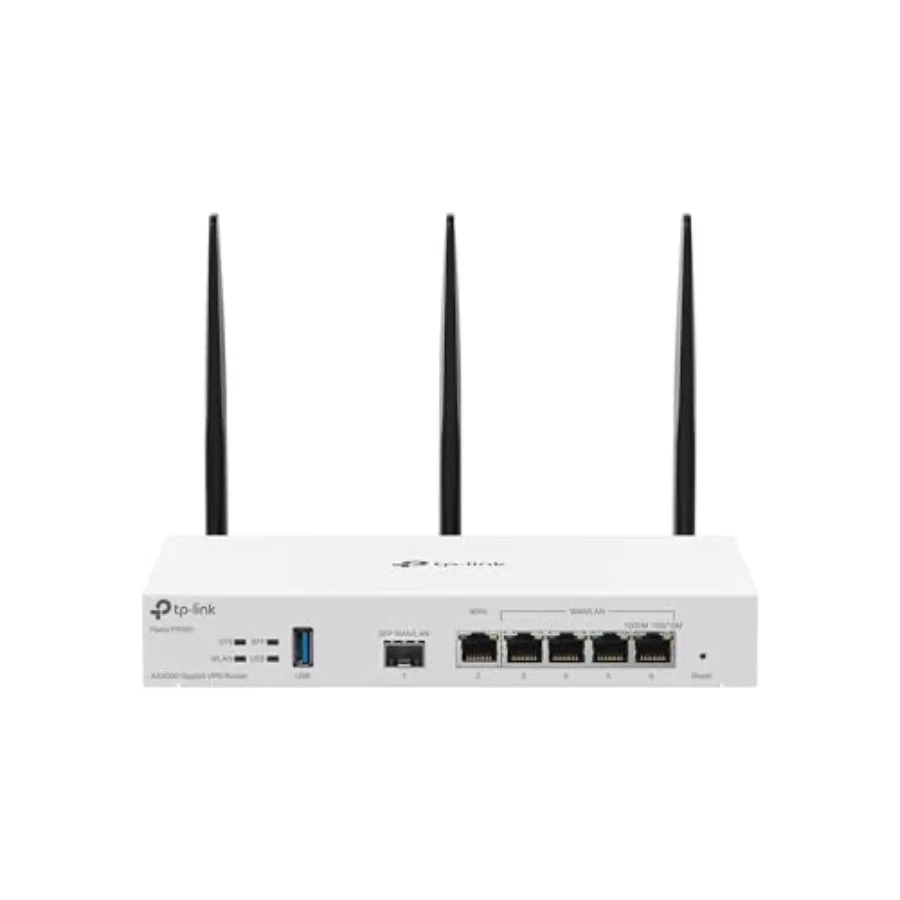 

Festa FR365 AX3000 WiFi 6 VPN Router with 5 Gigabit WAN + 1 USB 3.0 WAN + 1 SFP Self-Organizing Network Free Cloud Load Balance