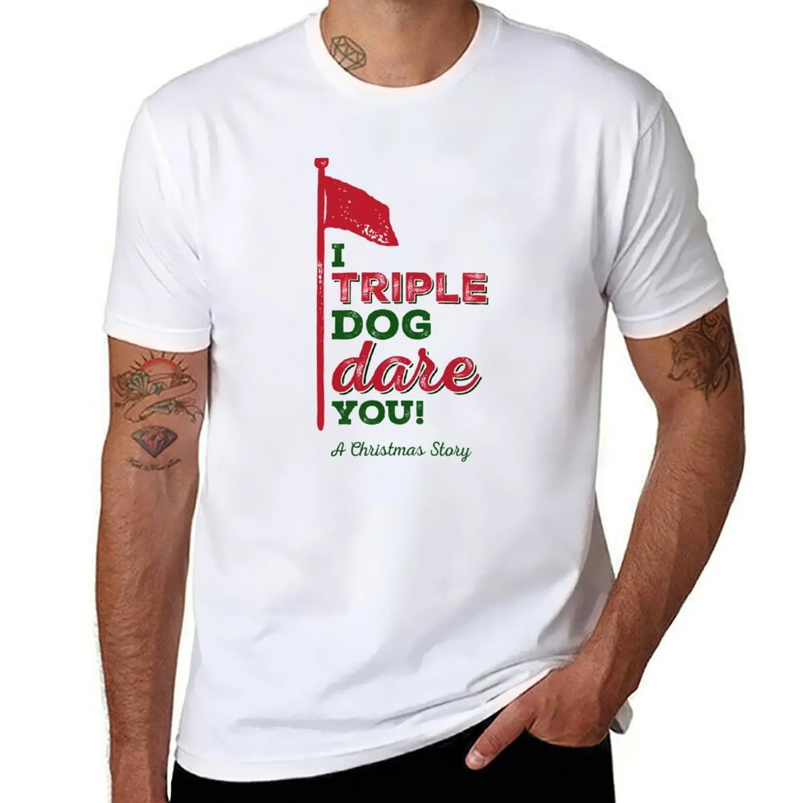 

A Christmas Story - I Triple Dog Dare You! T-Shirt graphic t shirts for man anime t shirts oversize T-Shirt