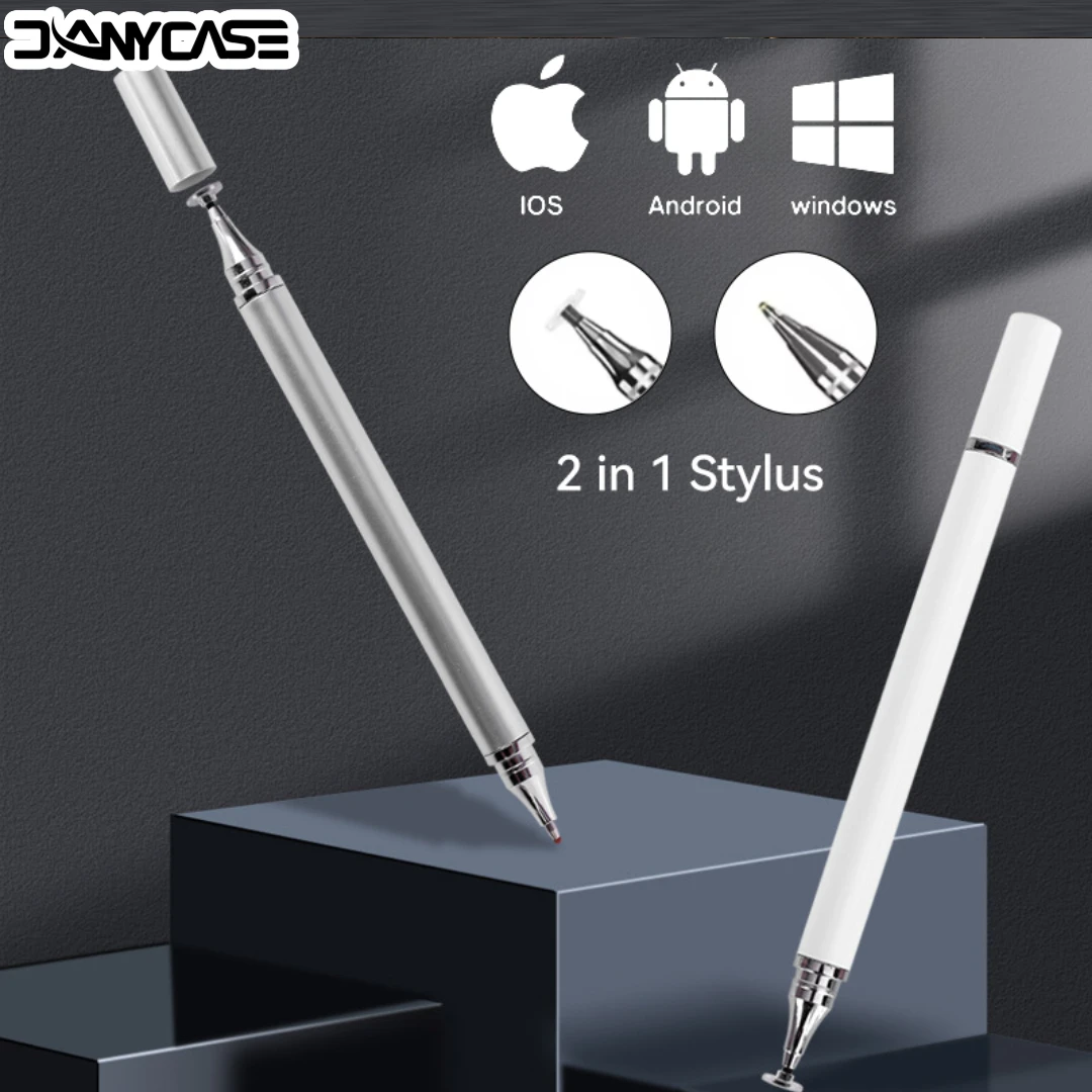 

2 in 1 Universal Stylus Pen For Tablet Mobile Android ios Phone iPad Accessories Drawing Tablet Capacitive Screen Touch Pen
