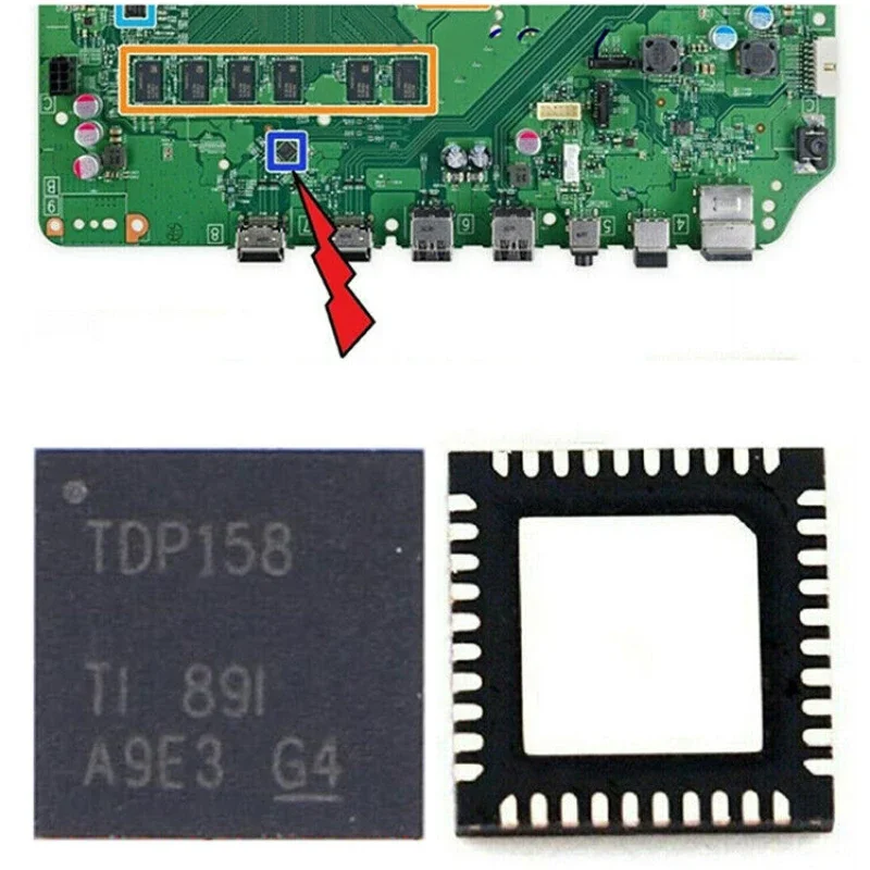 TDP158 For Xbox One X Console WQFN40 HDMI Control IC Chip Repair Parts Compatible