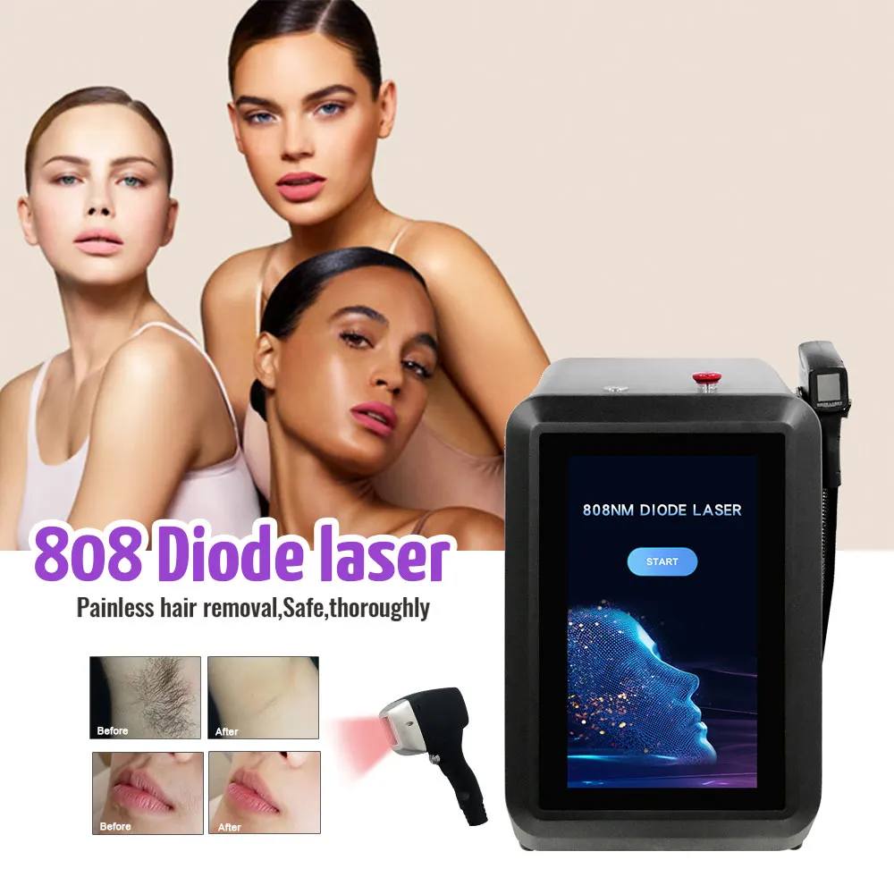 Medical 790/808/940/1060 Ice laser diode hair removal Machine 4 wavelengths 808nm Permanent Diode Laser Hair Removal Machine