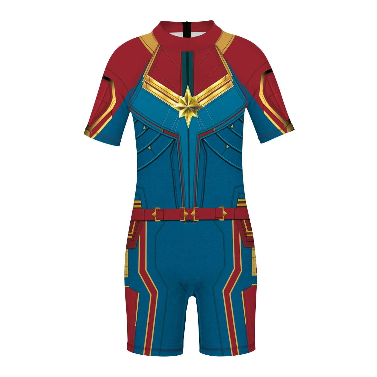 Maiô infantil de super-herói, roupa de banho para meninos e meninas, traje de captain de capitão américa e bat, peça única