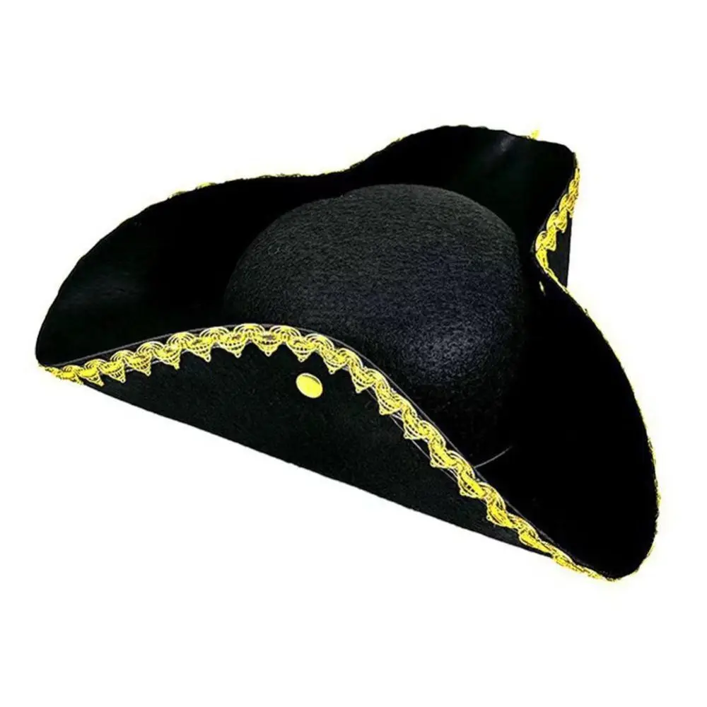 

Halloween Jack Hat Cosplay Pirate Hat Stage Performance Dress Up Captain Hat Funny Party Hat Adult Tricorn Hat Photography Props