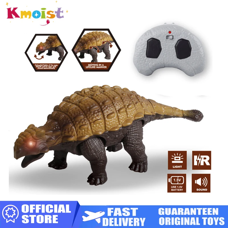 

RC Dinosaur Simulation Remote Control Ankylosaurus Creative Novelty Puzzle Model Toys for Boys Halloween Christmas Kids Gifts