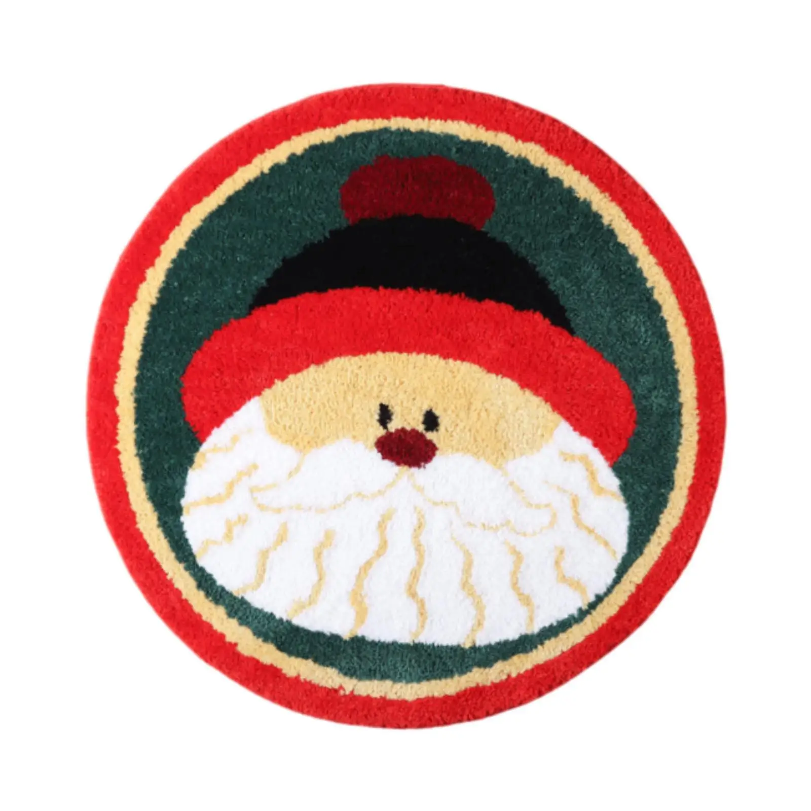 Weihnachtsmann Runde Fußmatte Badezimmer Bodenmatte Teppich für Küche Wanne Bad
