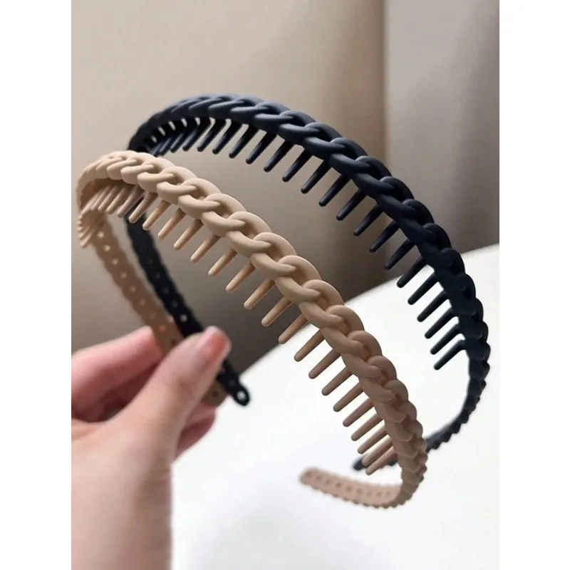 

1Pcs Fashion Multicolor Wave Toothed Frosted Hairbands For Women Girla Party Hair Accessories