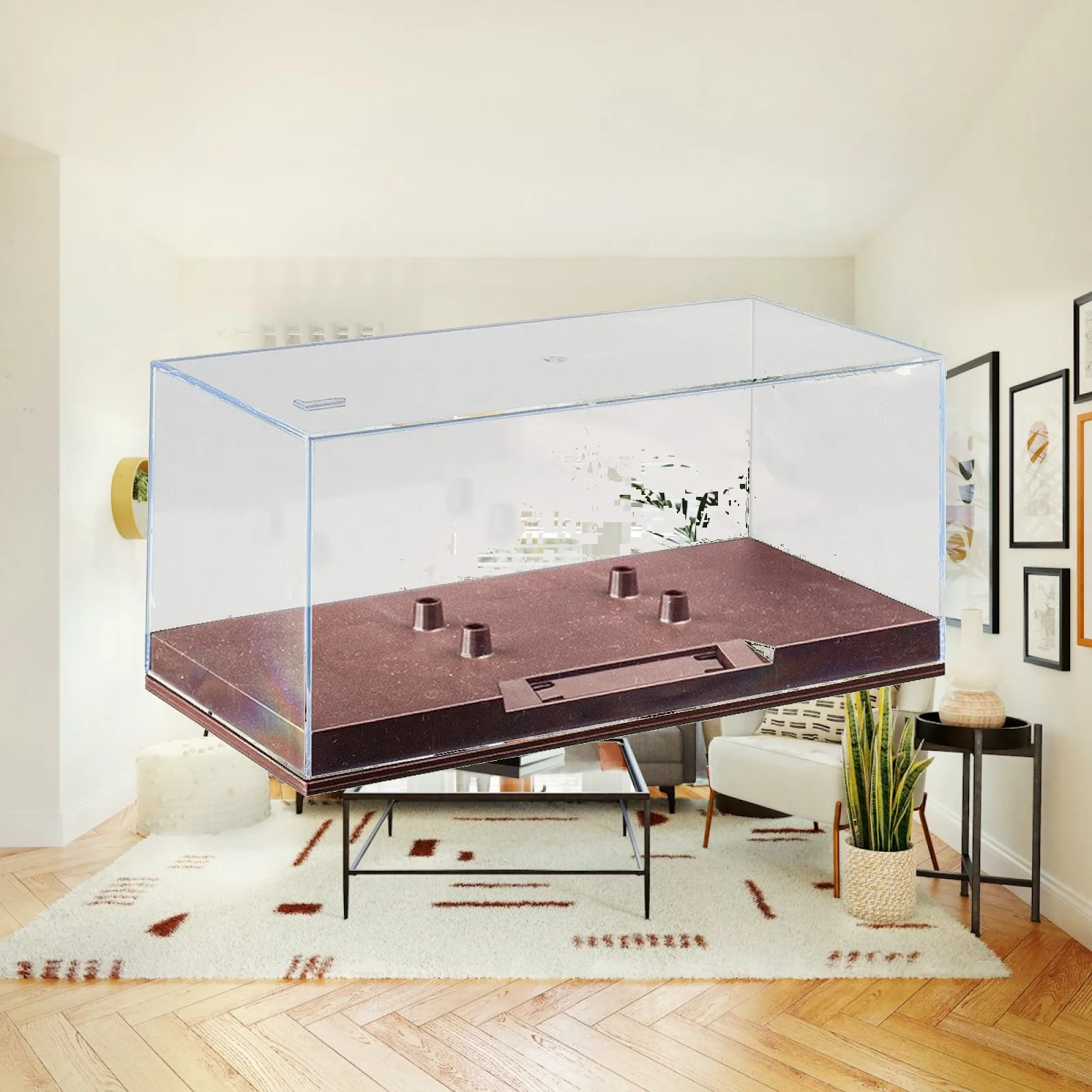 Transparent Acrylic Display Box High Clarity Model Car Display Case Clear Model Car Storage Case Long-Lasting for Hobbyists
