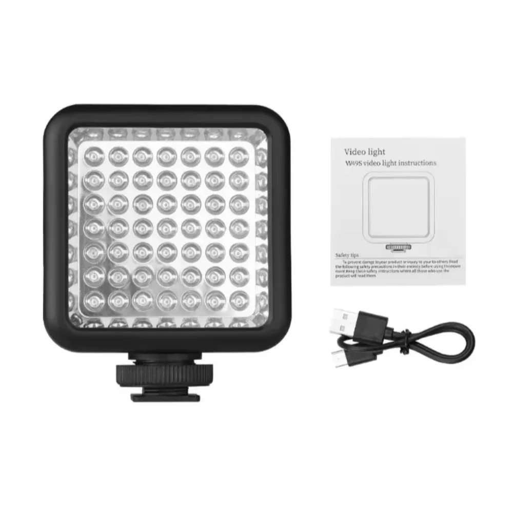 Mini Infrared Fill Light with 49 Infrared Light Beads and Adjustable Brightness  with Multiple Lights for Use ( Lithium Battery)