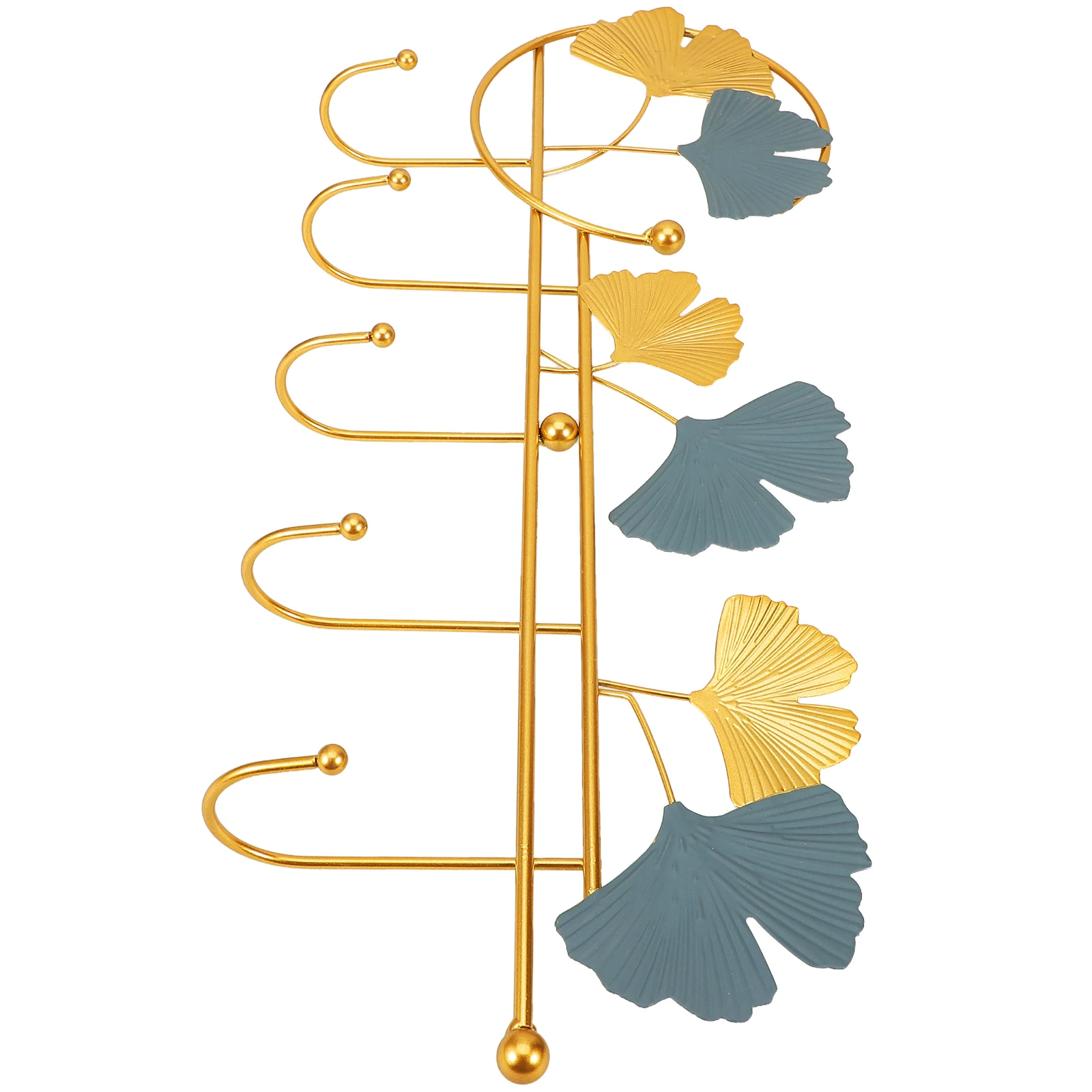 

Hooks 5 Hooks Wall Mount Coat Rack Iron Material Living Room Bathroom Entryway Kitchen Storage Clothes Bag Hat