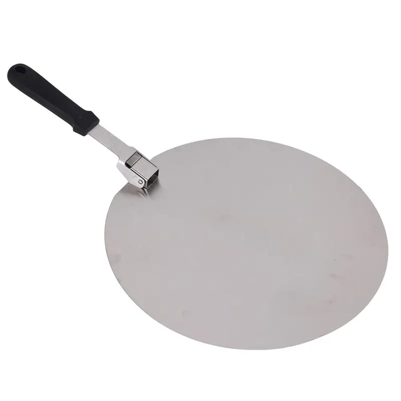 ABUH-Pizza Paddle 12 Inch, Folding Stainless Steel Pizza Peel, Handle Pizza Paddle Shovel, Baking Tools For Bbq Pizza Oven