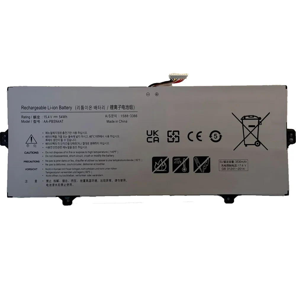 54Wh AA-PBSN4AT Laptop Battery For SAMSUNG Galaxy Book NP750TDA-XD1US NP750TDA-XD2US NP750XDA-KD9DE NT750XDA