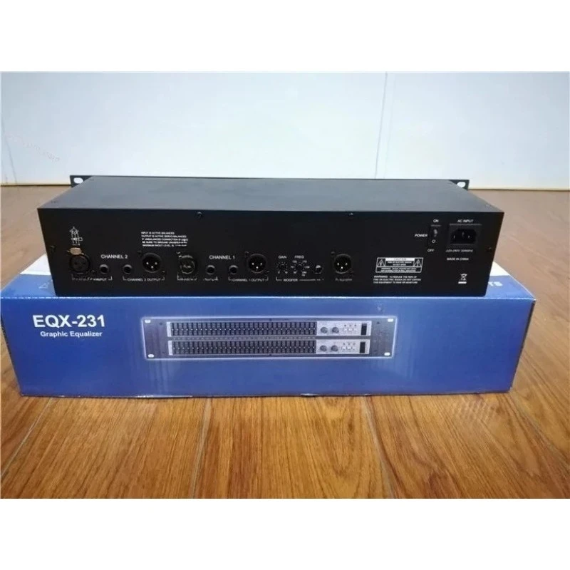 EQX231 Dual 31-Band Equalizer Professional Stage Performance with Independent Subwoofer Output Interface