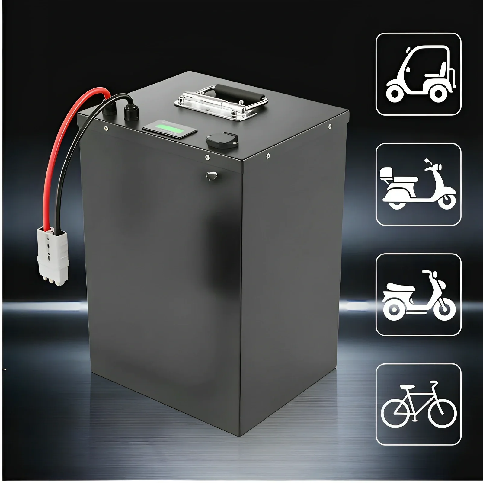 60V LiFePO4 Battery Pack | For Hybrid Solar Energy & Backup Power System | 3000W Load | 6S 20S Configurable | 60Ah 80Ah 100Ah 12