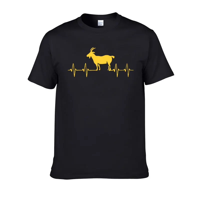 Summer Goat Heartbeat T Shirt Goat Lover Country Chicken Goat Tee