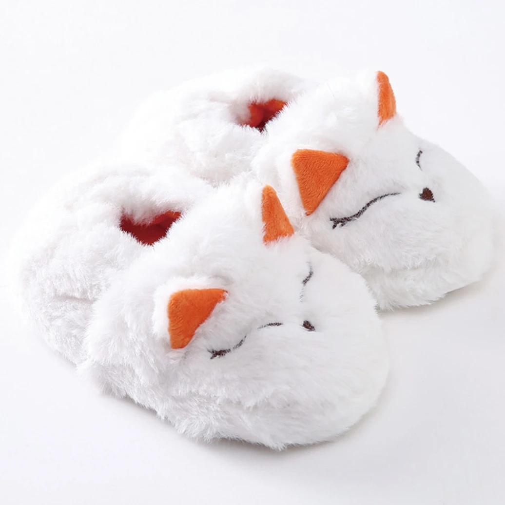 Toddler Boy Slippers for Winter Girl Warm Floor Shoes Idoor Cartoon Fox Kid Anti-slip Soft Rubber Sole House Footwear Baby Items