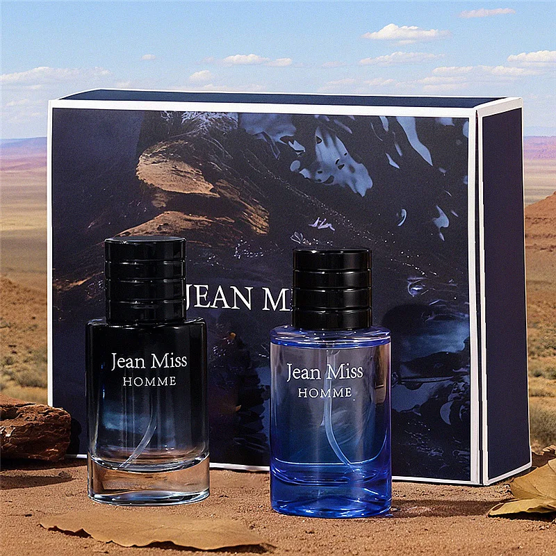

Men Perfume Pheromone Cologne Perfume Gift Box 2pcs Set Long Lasting Fragrance Floral Fruity Woody Scented Eau De Parfum Spray