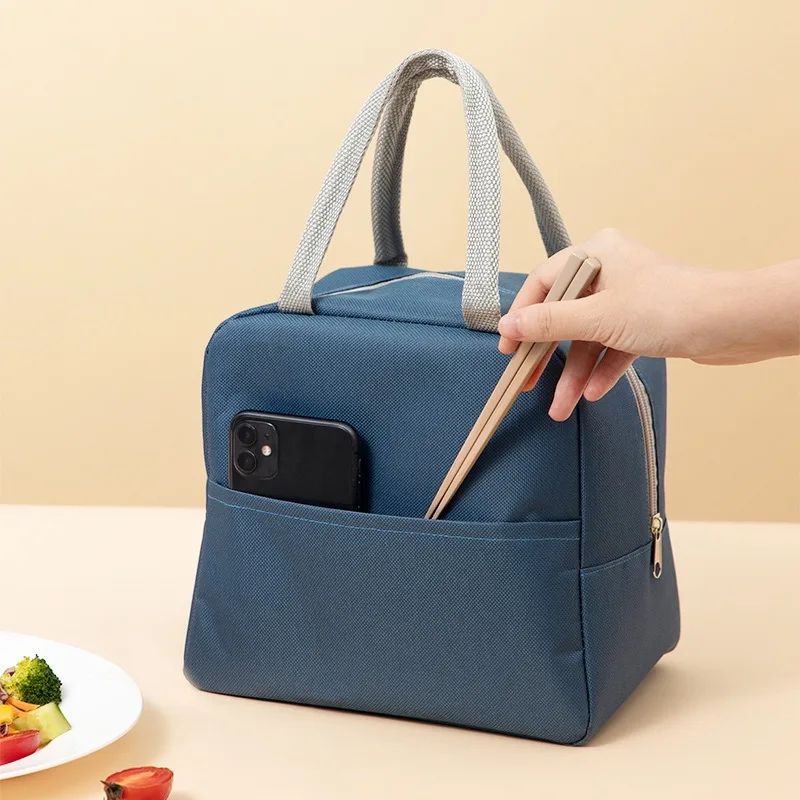Cute Cartoon Insulated Lunch Bag Zipper Waterproof Thermal Cooler Bag for Office School Work Travel, Kawaii Lunchbox Container