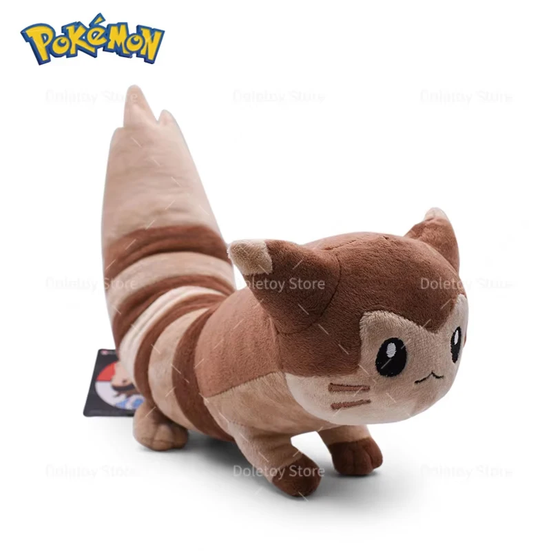 5 verschiedene Pokémon Furret Plüschtiere, niedliche glänzende Furret Plüschpuppe, weiche Cartoon-Anime-Elfenpuppe, Geburtstagsgeschenk für Kinder – Detail 5