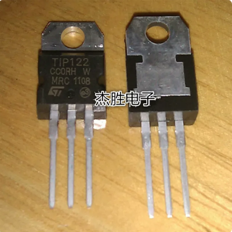 Brand new original TIP122 direct insertion TO-220 100V/5A/65W NPN Darlington power transistor