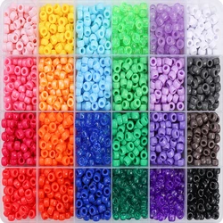 2400pcs Bead Craft Kit - Multicolor Plastic Pony Beads for Jewelry Making, Bracelets, Hair Braiding & DIY Crafts with Organizing
