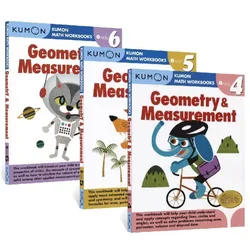 Kumon-libros de matemáticas, geometría y medición