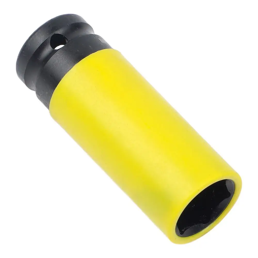1Pcs 1/2 Inch Drive Wheel Protector Socket 17/19/21/22mm Chromium Vanadium Steel Lug Nut Socket Thin Wall Hex Socket Sleeve