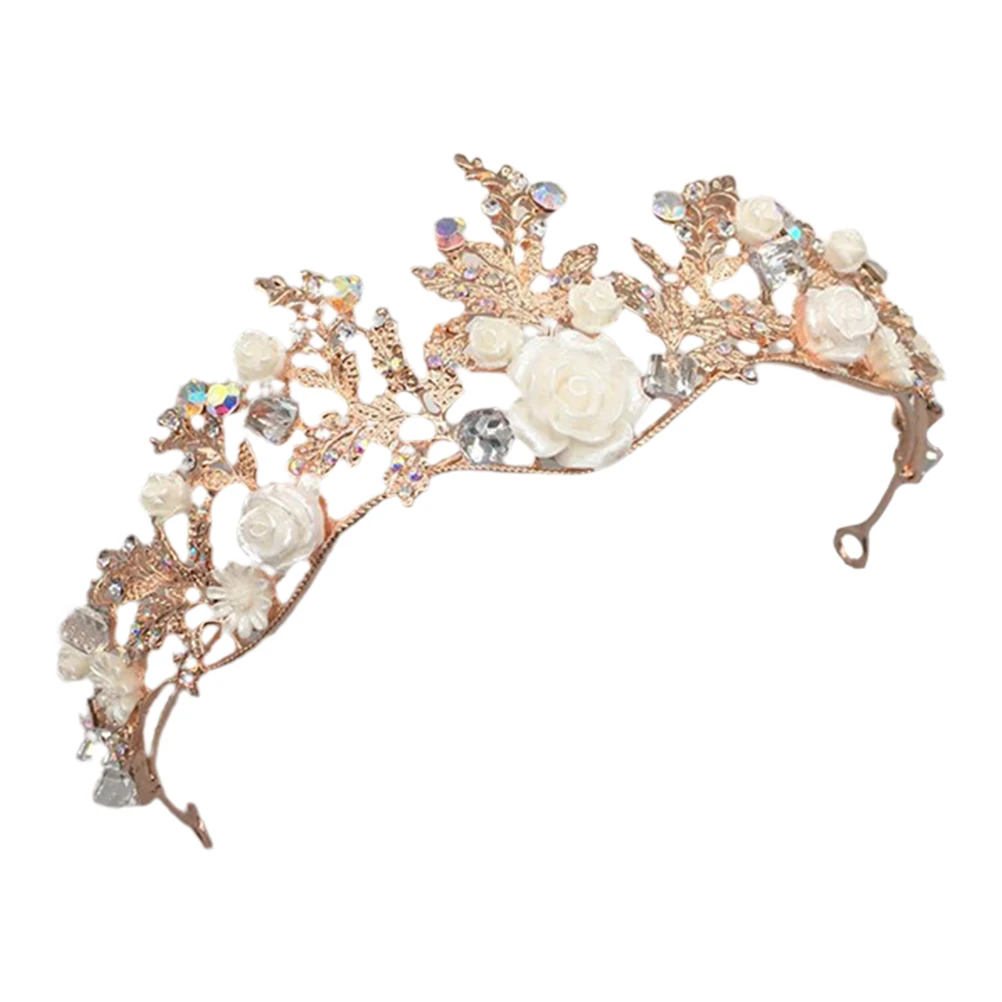 

Rhinestone for Hair Crown Headband The Tiara Prop Headdress Bride Celebration Girls Accessories