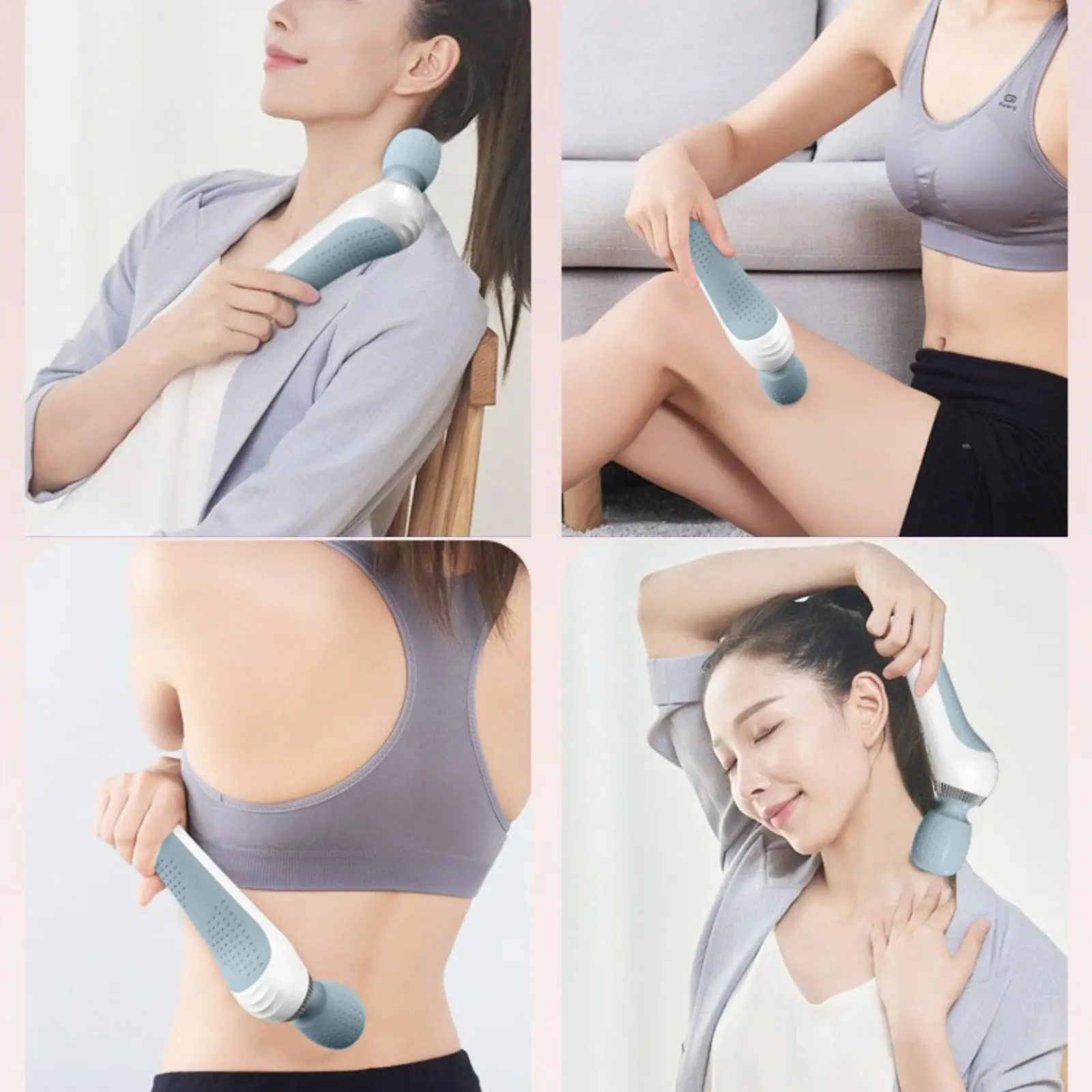 

Practical New Portable Handheld Massage Stick Functional Small Body Care Fitness Device Speed Adjustable Rechargeable Tool