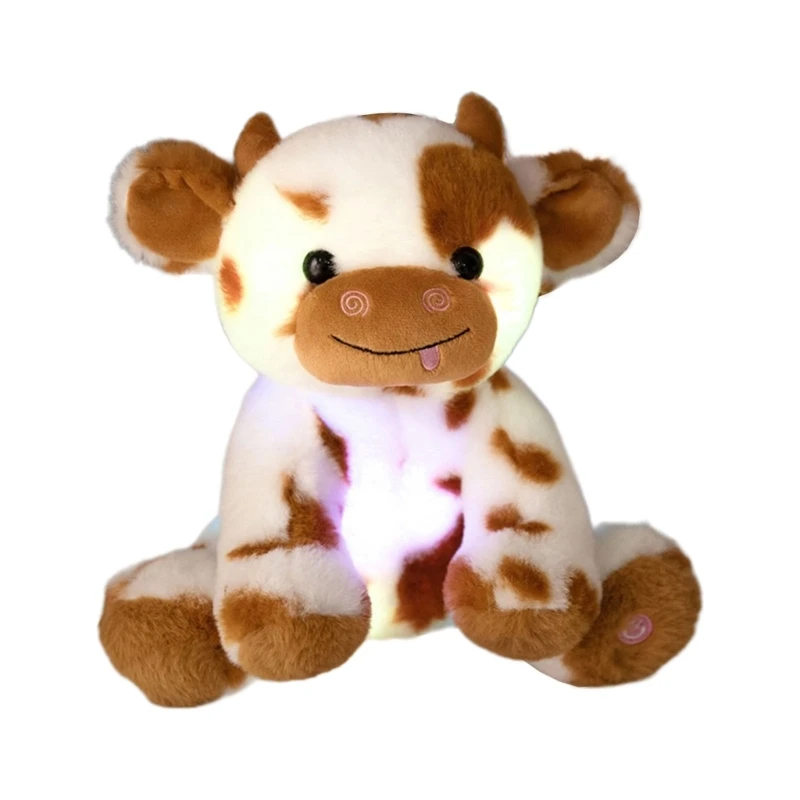 Photostudio – oreiller poupée, cadeau fête, poupée vache mignonne, Animal lumineux