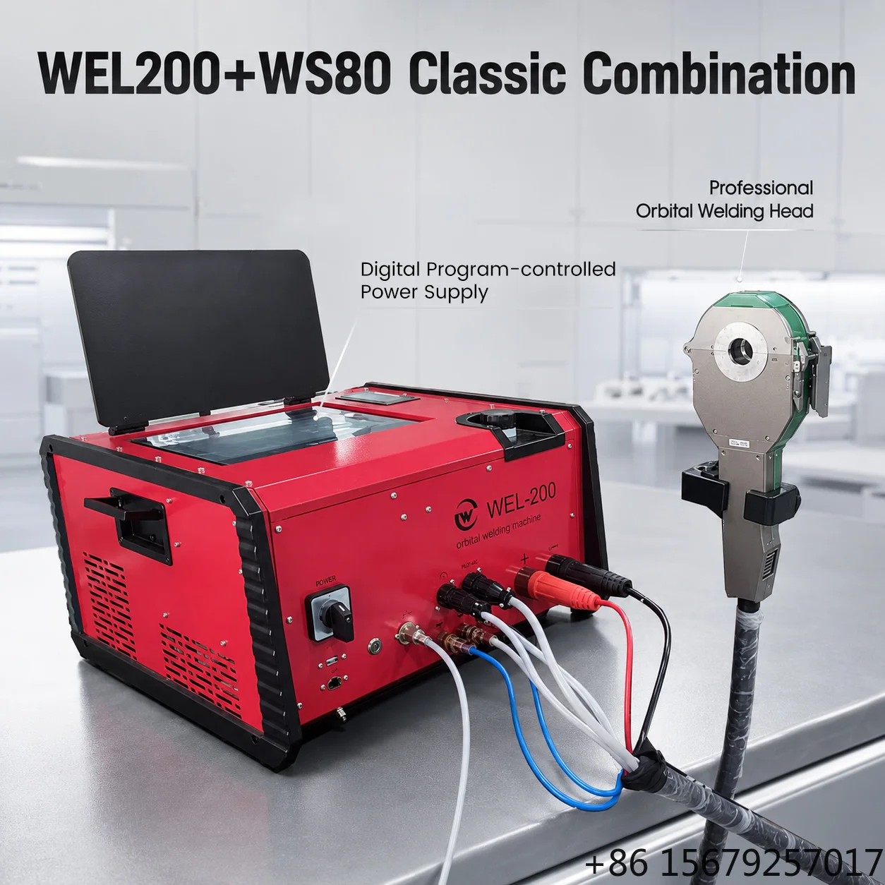 WEIYAO Automatic Closed Orbital Welding Machine for Stainless Steel Carbon Steel Alloy Tube Diameter 3.175mm-169mm Multi-Voltage