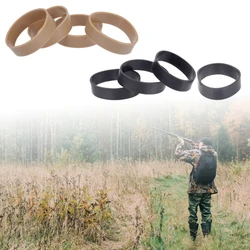 4 Pieces Heavy Duty Rubber Bands, Tactic Rubber Bands, Black Elastic Thick Outdoor Bands for Hiking Survival Camping Hunting