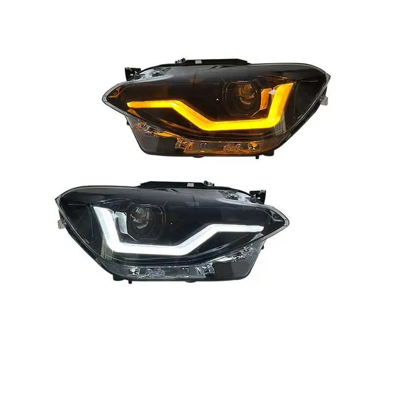 For BMW Old 1 Series F20 Headlight Assembly 2012-2015 Modified LED Daytime Running Light Water Steering Front Lamp Accessories